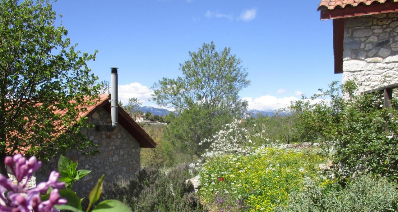 Vila Stone House In A Quiet Landscape, Leonidion Exteriér fotografie